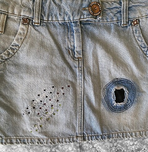 Vintage Love Y2k vintage harika dantelli etek