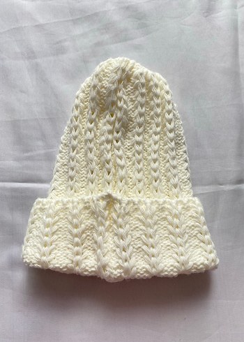 Lee Yeni Kirli Beyaz Kadın Bere - Görsel 3