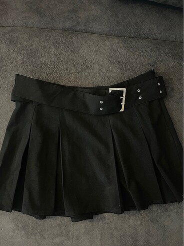 Pull and Bear pileli siyah etek