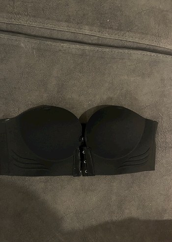 Siyah Push-up straplez Sütyen - Görsel 2