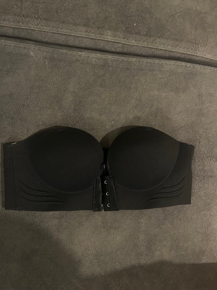 Siyah Push-up straplez Sütyen - Görsel 2