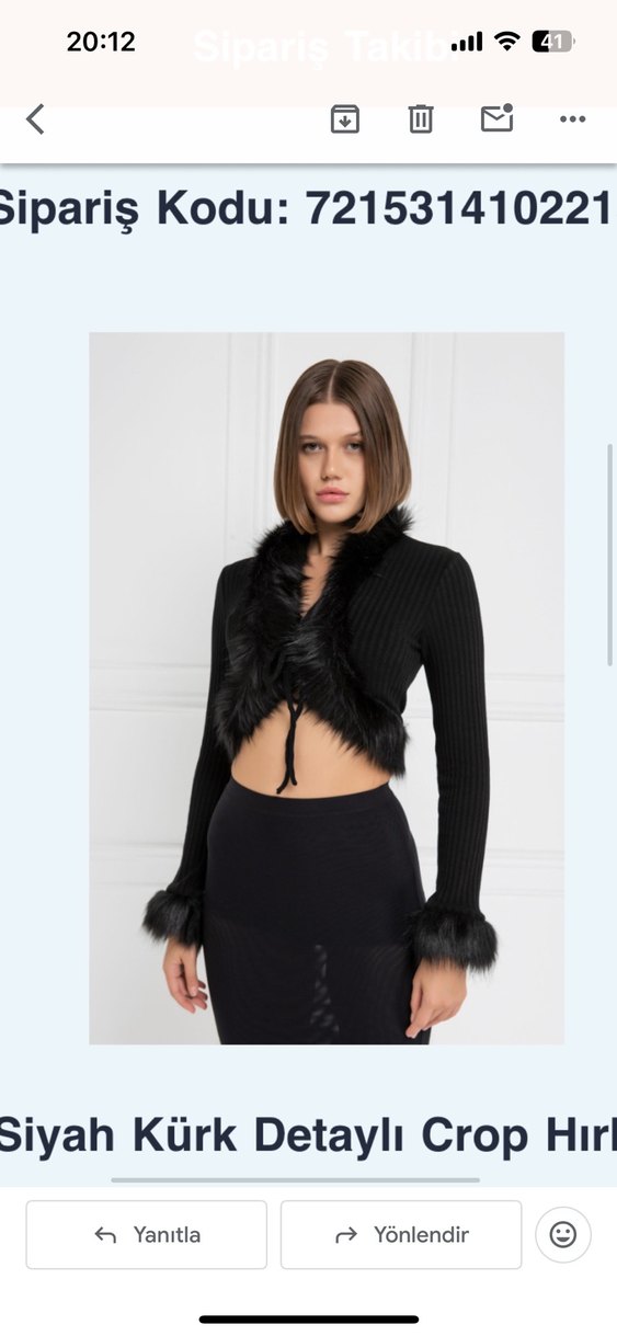 Kikiriki Kadın kürklü ceket - Görsel 3