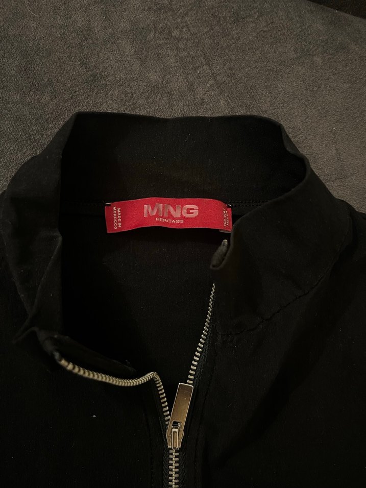 Mango Fermuarlı Kadın Crop Ceket - Görsel 4