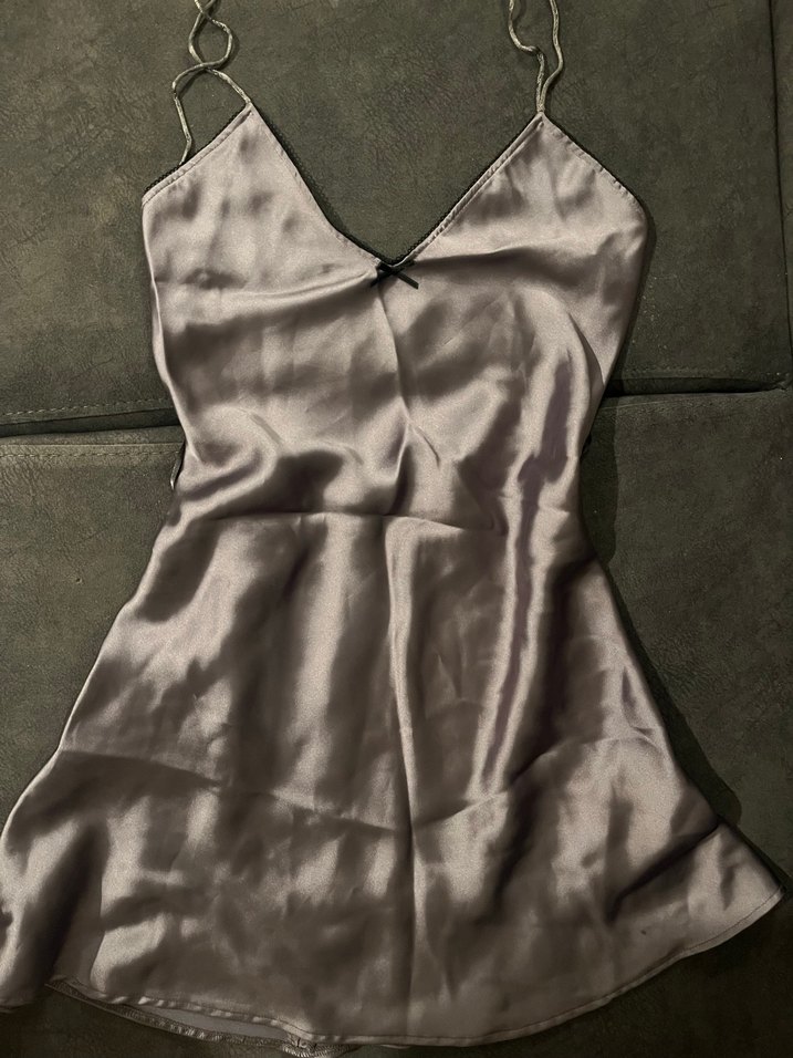 Zara Saten Mini Elbise - Görsel 2