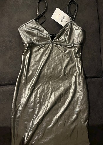 Bershka Uzun Askılı Elbise - Görsel 3