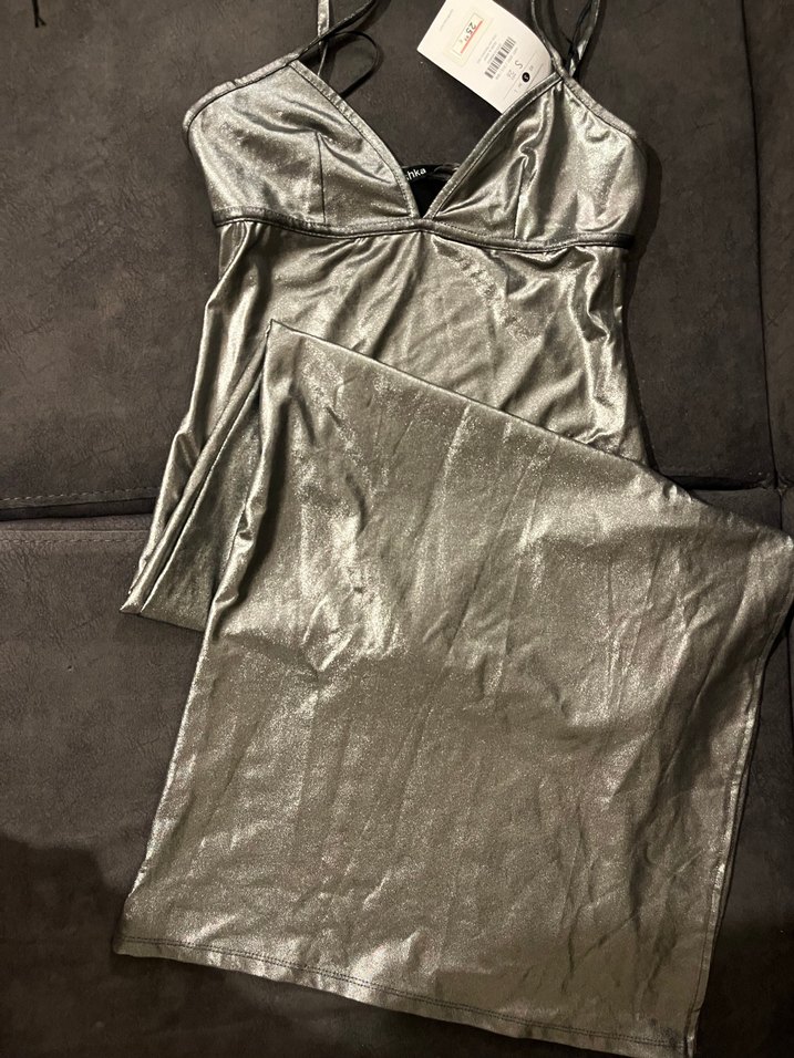 Bershka Uzun Askılı Elbise - Görsel 2