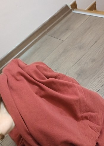 kiremit rengi penye kumaş - Görsel 2