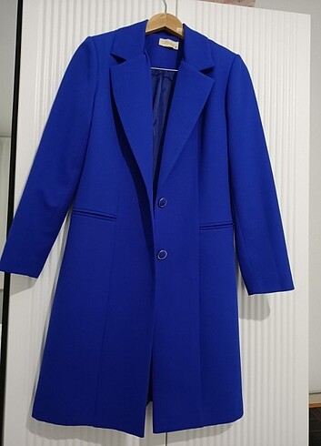 38 Beden lacivert Renk Uzun blazer ceket 