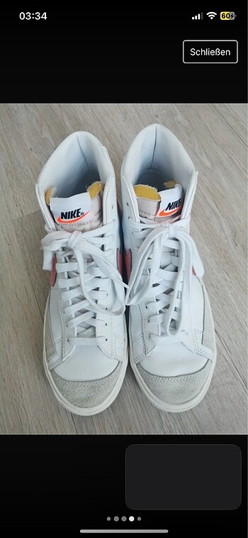 39 Beden beyaz Renk Nike blazer