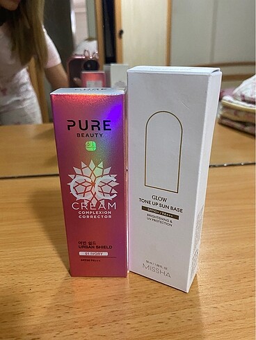 Missha güneş kremi ve pure beauty KUTUSU