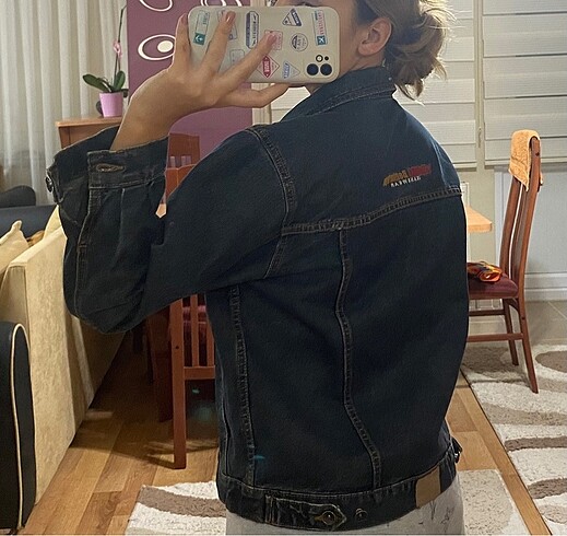 Koyu Renk Kot Ceket  12 yaş - Görsel 5