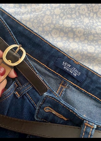 Kadın Lacivert Kot Pantolon Lcwaikiki - Görsel 4