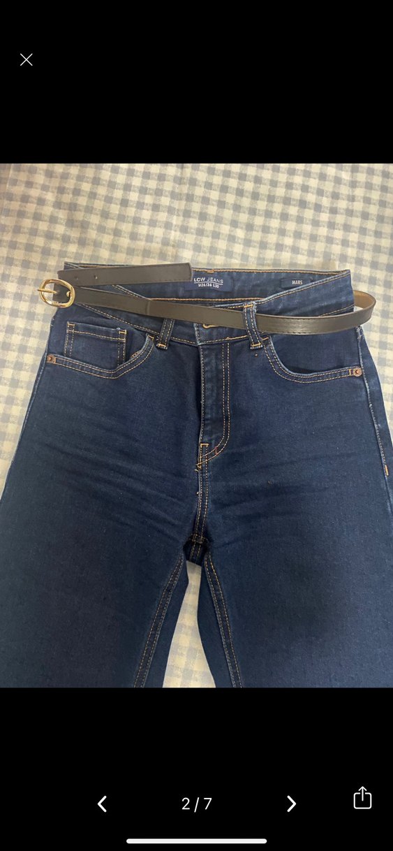 Kadın Lacivert Kot Pantolon Lcwaikiki - Görsel 5