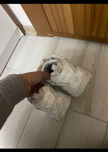 Beyaz skechers Spor Ayakkabı - Görsel 2