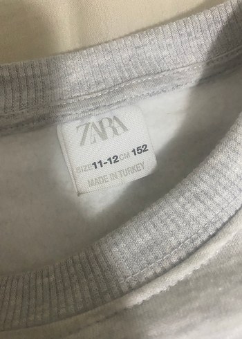 Zara Gri Kadın Sweatshirt Baskılı - Görsel 3