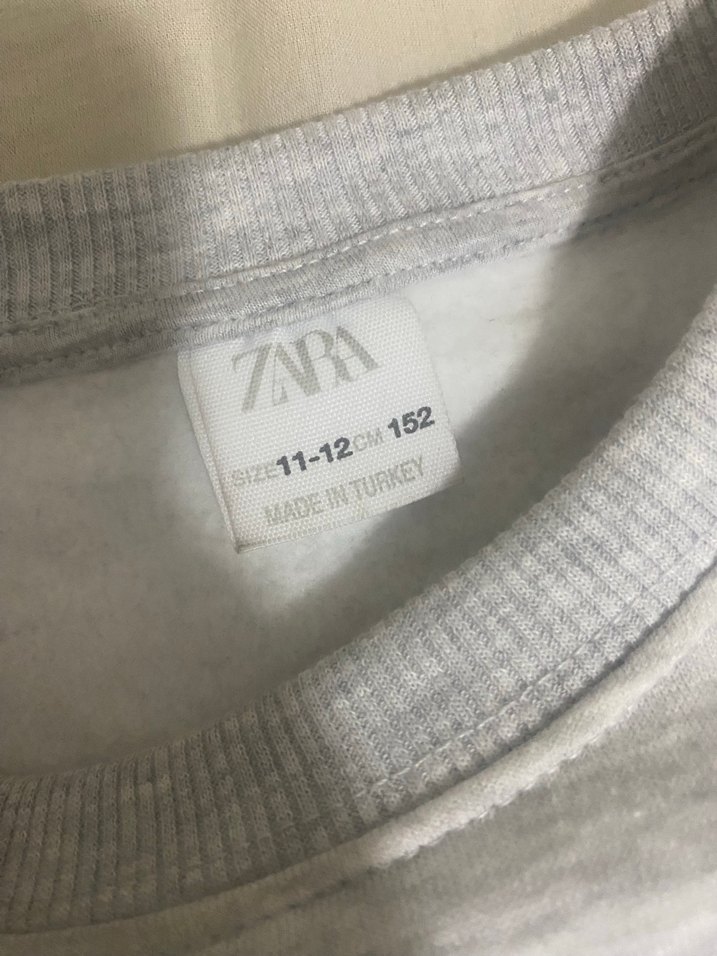 Zara Gri Kadın Sweatshirt Baskılı - Görsel 3