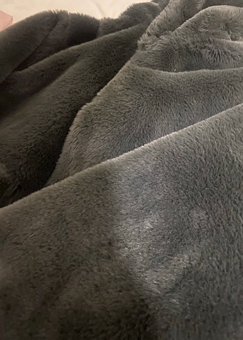 Gri Çift Taraflı Kapüşonlu Mont - Görsel 4