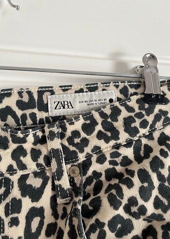 Zara Leopar Kadın jean - Görsel 3