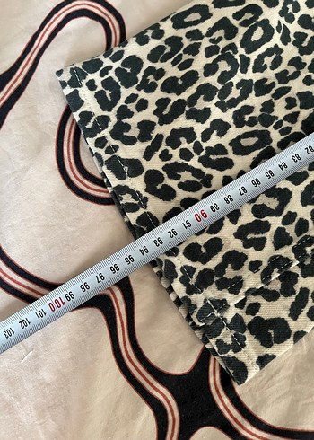 Zara Leopar Kadın jean - Görsel 7
