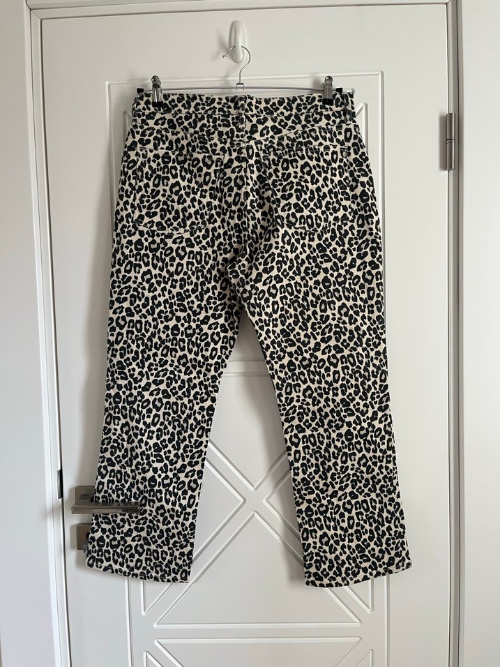 Zara Leopar Kadın jean - Görsel 5