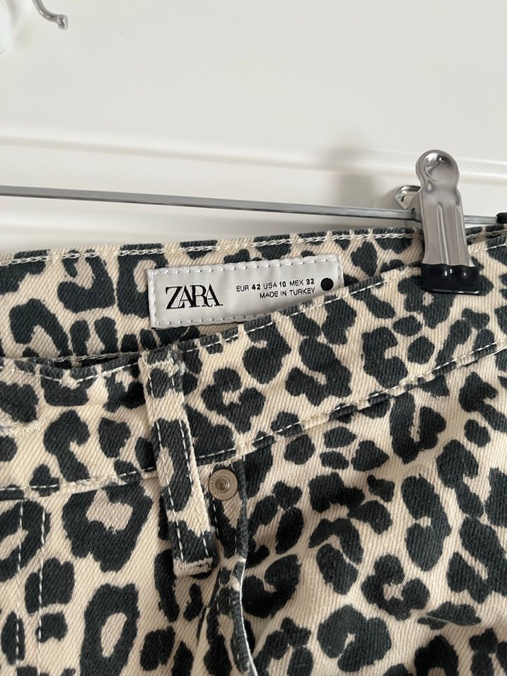 Zara Leopar Kadın jean - Görsel 3