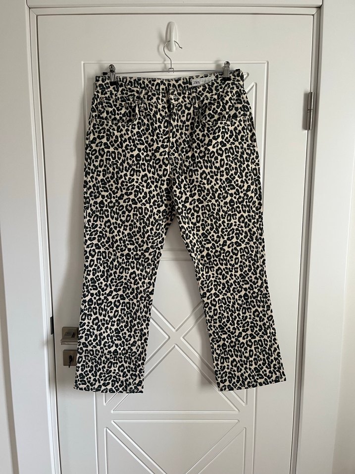 Zara Leopar Kadın jean - Görsel 2
