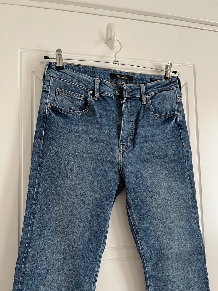 Mavi maria slit jean - Görsel 3