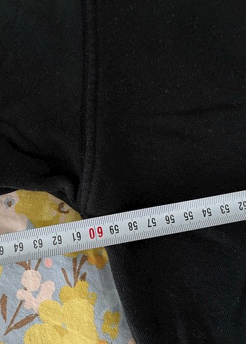 Siyah Baskılı Oversize Sweatshirt - Görsel 4