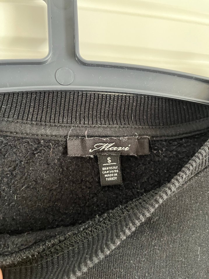 Siyah Baskılı Oversize Sweatshirt - Görsel 2