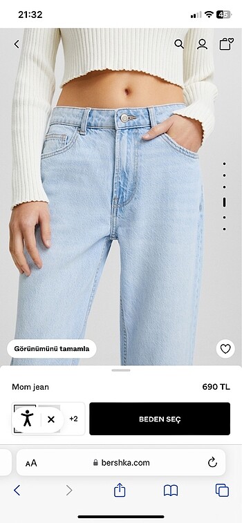 Bershka Mom Jean