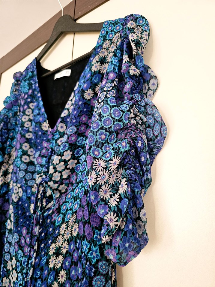 Mango Çiçek Desenli Elbise - Görsel 4