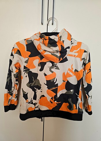 Erkek Çocuk Kapüşonlu Kamuflaj Sweatshirt - Görsel 3