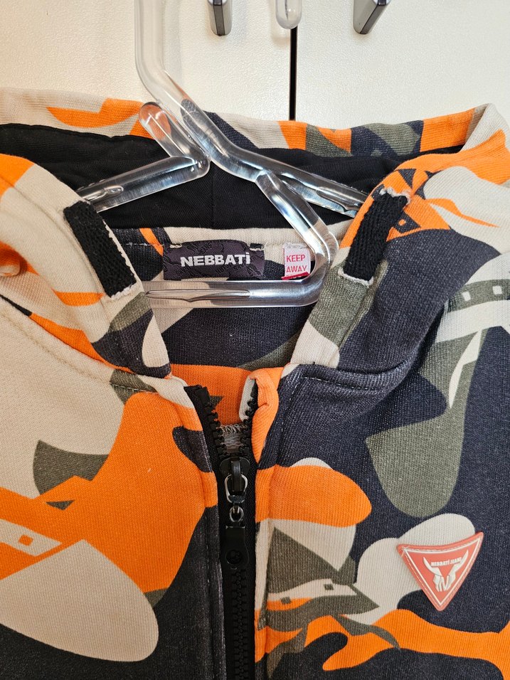 Erkek Çocuk Kapüşonlu Kamuflaj Sweatshirt - Görsel 2