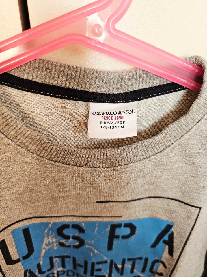 Erkek Gri Uzun Kollu Sweatshirt - Görsel 2