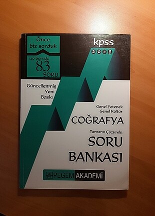 PEGEM KPSS Coğrafya Soru Bankası