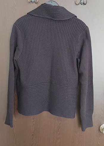 H&M siyah renk Örgü Kadın Hırka, Uzun Kollu, Salaş Kesim