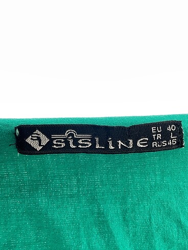 l Beden yeşil Renk Sisline Kısa Elbise %70 İndirimli.