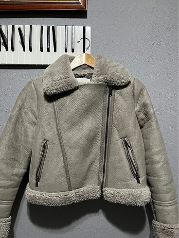 s Beden gri Renk stradivarius biker mont