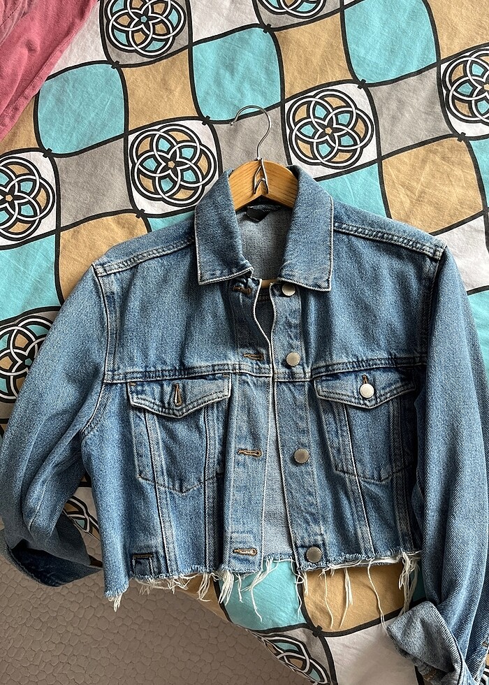 crop kot ceket - Görsel 2