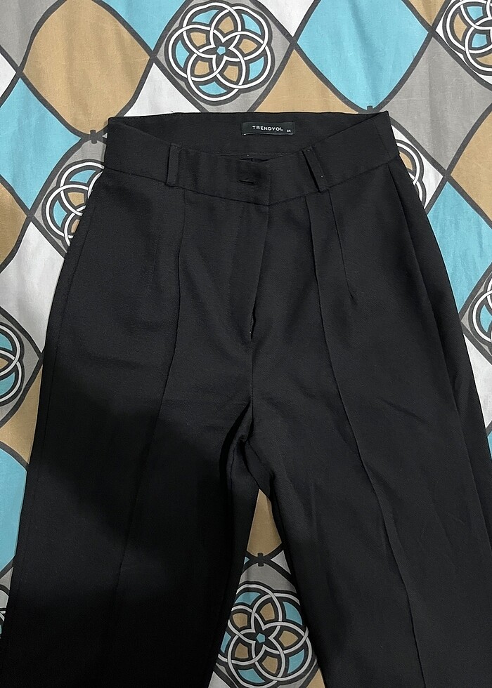 siyah kumaş pantolon - Görsel 2