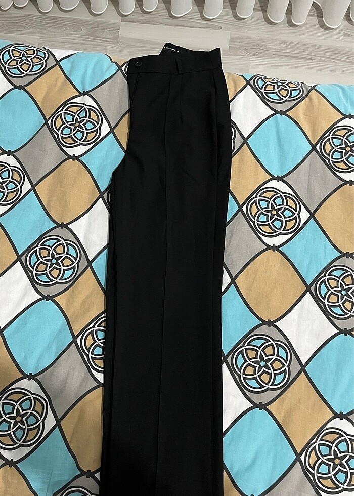 siyah kumaş pantolon - Görsel 4