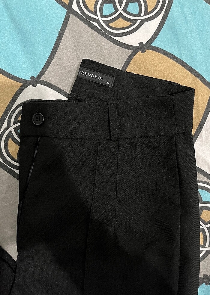 siyah kumaş pantolon - Görsel 3