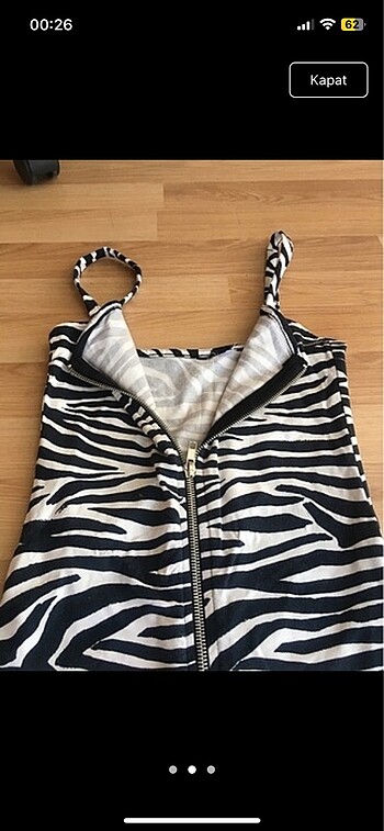 Diğer Zebra desen mini elbise