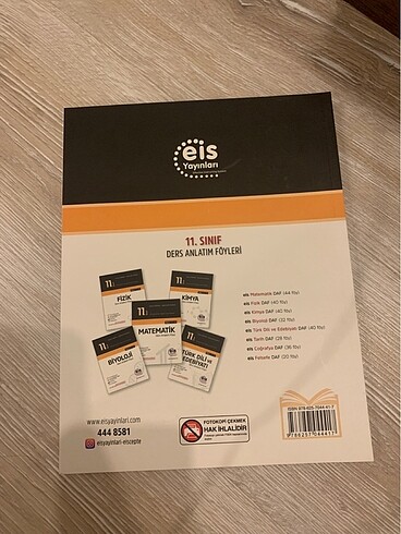 11. Sınıf Türk Dili ve Edebiyatı Ders Anlatım Föyü eis yayınları