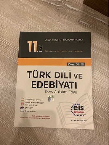 11. Sınıf Türk Dili ve Edebiyatı Ders Anlatım Föyü eis yayınları