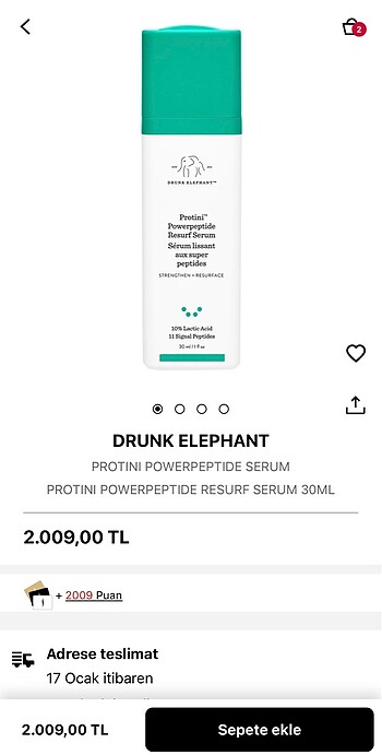 Sephora Drunk Elephant 1.5 ml