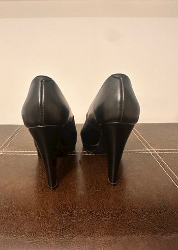 GEORGE HOGG Siyah Platform Topuklu Klasik Stiletto - Görsel 3