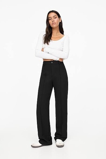 s Beden siyah Renk Pull ana bear siyah kumaş pantolon