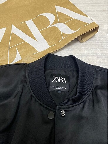 Zara Zara Saten Bomber Ceket