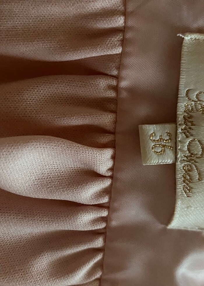 Toz pembe abiye - Görsel 3